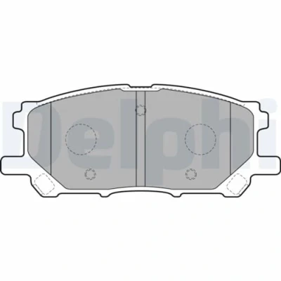 Image de DELPHI LP1823 Jeu de plaquettes frein avec indicateur d&#039;usure sans tôle anti bruit accessoires LEXUS: RX II, RC, TOYOTA: Highlander I