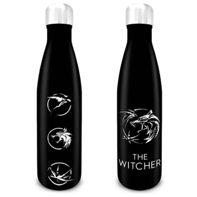 Image de Gourde aluminium Pyramid The Witcher Sigils Metal noir/blanc TU