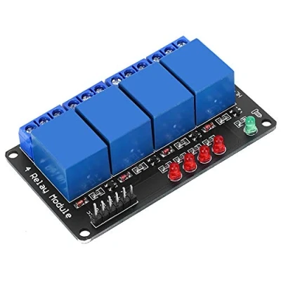 Image de Hyuduo Module De Relais Carte À 4 Voies 3 V Avec Voyant Lumineux Pour Le Contrôle D&#039;Appareils Ménagers,module