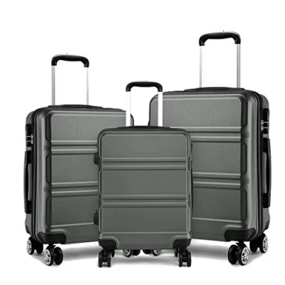 Image de Kono Ensemble de 3 valises à la Mode en ABS léger, avec Mallette Transport Rigide, 4 roulettes, Valise 20 &quot;, 24&quot;, 28 &quot;