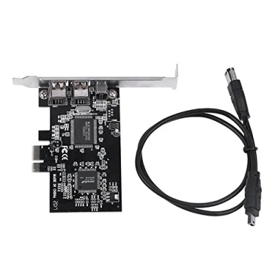 Image de ASHATA 2,5 Gbit/s PCI E Express Carte contrôleur Firewire 1394a IEEE 1394 avec câble de Bureau 800 Mbps Capture d&#039;image HD