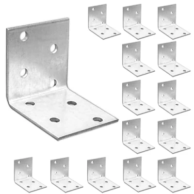 Image de OMIDEAS 15 x Equerre d&#039;assemblage (40 40 2) de Fixation Angle Droit Support en forme L, Équerre 90 Degrés Acier, Coin