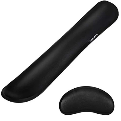 Image de Gimars Repose Poignets pour Clavier et Souris, Protège Soulager Douleur, Antidérapant Accessoires Ordinateur
