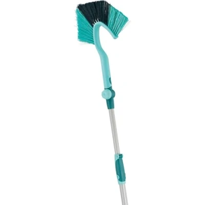 Image de Leifheit balai télescopique Tête de Loup Dusty 190 cm, plumeau à poussière manche extensible pratique &amp; efficace, balayette idéale pour nettoyer dans les coins, brosse Click System