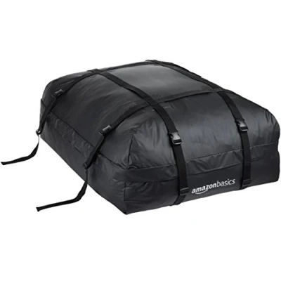 Image de Amazon Basics Coffre de Toit Souple, Noir, 425 l
