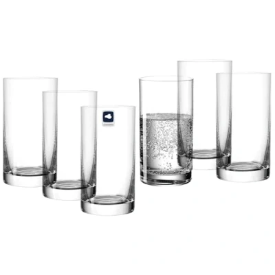 Image de Leonardo Easy+ 039612 Lot de 6 verres à eau lavables au lave vaisselle Taille M 260 ml