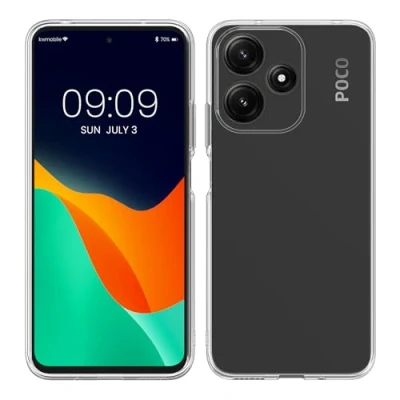 Image de kwmobile Coque Smartphone Compatible avec Xiaomi Poco M6 Pro 5G Housse de téléphone en TPU Transparent