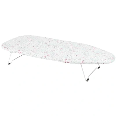 Image de Kleeneze KL062291RBYEU Mini Petite Table Planche à Repasser, Repassage Voyage, 73 x 31 cm, Peu Encombrante et Idéale pour Appartements &amp; Caravanes, Jambes Facilement Pliables, Motif de Ruby