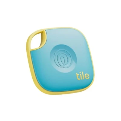 Image de Tile by Life360 Mate (2024) Tracker Bluetooth, détecteur de clés et localisateur d&#039;objets pour clés, Sacs Autres. Compatible avec iOS Android. Lot 1 (Aqua Lemon)