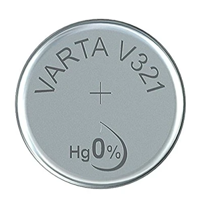 Image de VARTA 14501321 Pile Bouton V321 de 1,5 V, capacité 13 mAh, système Chimique d&#039;oxyde d&#039;argent, pour appareils électroniques Quotidiens Assurer Une Alimentation optimale en énergie