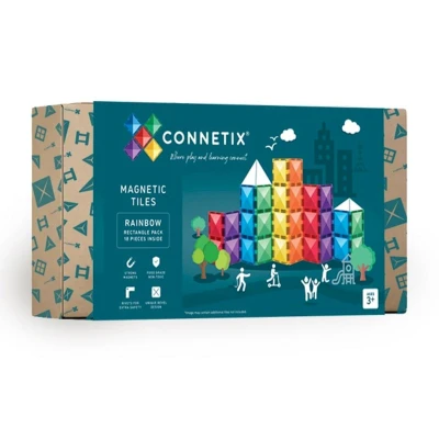Image de Construction Connetix Rainbow Rectangulaire 18 pièces