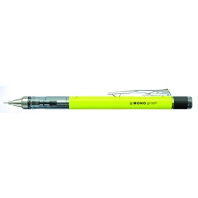 Image de Tombow Mono Graph Crayon mécanique néon, 0,7 mm, Jaune fluo