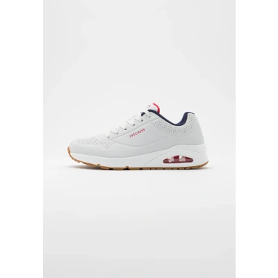Image de Skechers Sport UNO Baskets basses, Homme, Taille: 42.5, White/navy/red Imitation cuir haute qualité