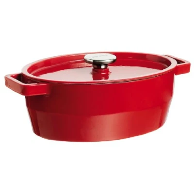 Image de Pyrex SlowCook Cocotte Ovale en Fonte Compatible tous feux dont Induction Ø 29 cm