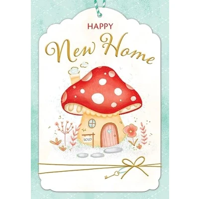 Image de Piccadilly Greetings Happy New Home Carte Maison champignon 17,8 x 12,7 cm
