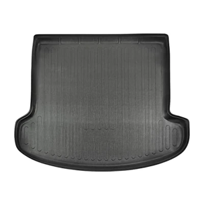 Image de Tapis de Coffre sur Mesure pour Qashqai +2 J10 7 Places 2008 2014, Noir, Antidérapant, Bord Haut, Toutes Saisons, Adapté Animaux Compagnie