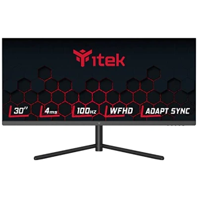 Image de Itek Ecran GGF 30 pouces Plat, WFHD 2560x1080 UltraWide, VA, 100 Hz, 21:9, 4 ms OD, 2xHDMI, DP, haut parleur, HDR Ready, Adapt Sync