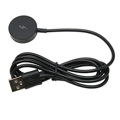 Image de Chargeur Dock Compatible avec Fossil Gen 1 2 3, de Montre Intelligente Magnétique Smartwatch Câble Charge USB, pour Q Marshal (Noir)