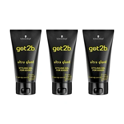 Image de Schwarzkopf got2b Ultra Glued Gel Coiffant Bords 150 ml Lot de 3