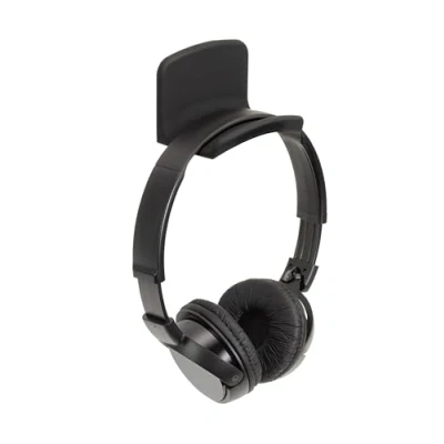 Image de Dynavox Support pour Casque KH 300 Mural Montage adhésif Surface d&#039;appui Douce en Silicone Noir