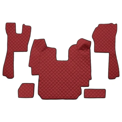 Image de F CORE FL03 RED Ensemble de tapis sol Similicuir avant 5 Rouge