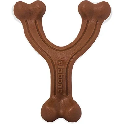 Image de Os de vœux Nylabone à mâcher Pour chiens Mâcheurs extrêmes, Arôme Bison Jouet qui mâchent fort Small jusqu’à 11kg
