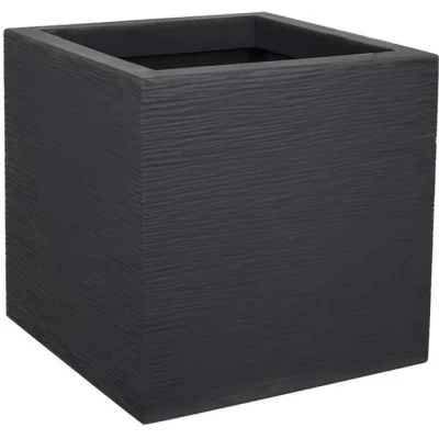 Image de EDA PLASTIQUE Bac a Fleurs carré Graphit Up 21 L 29,5 x cm Gris Anthracite