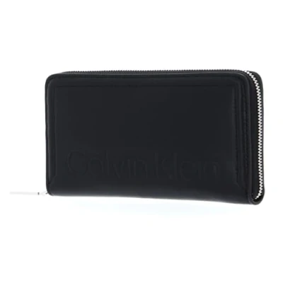 Image de Calvin Klein ZIP Around Portefeuille, Femme, Taille: One Size, Ck black