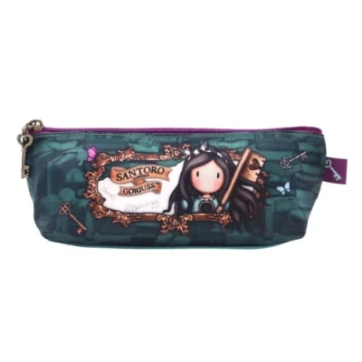 Image de Trousse d&#039;écolier Gorjuss Curiosity Gris Vert (22.3 x 8.8 5.7 cm)