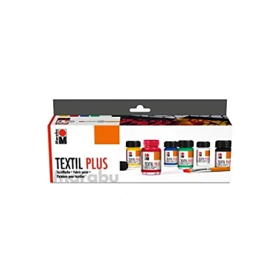 Image de Marabu kit Peinture sur Textile Textil (6 flacons de 15 ML)