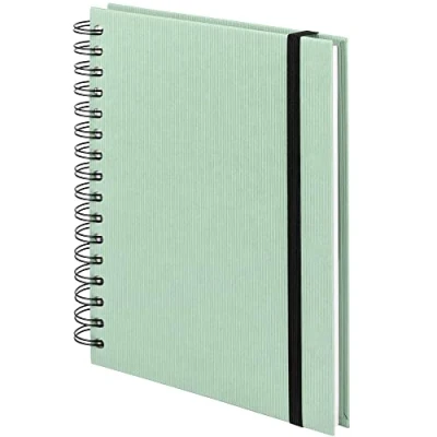 Image de Rössler Papier 1875452651 S.O.H.O. Wire O Carnet de notes avec élastique, DIN A5, 21,8 x 15,5 2 cm, 80 feuilles, Menthe, 1 pièce