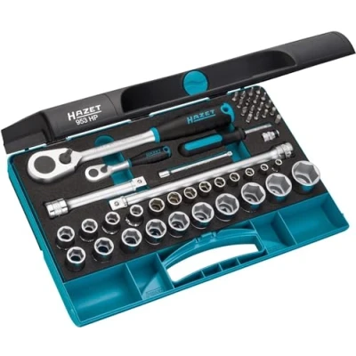 Image de HAZET 953HP Jeu de douilles 47 héxagonal intérieur, Torx intérieur 1/2 à tête carrée