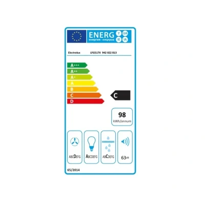 Image de Groupe filtrant ELECTROLUX LFG517X 70 cm Eclairage LED Débit 705 m3/h