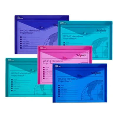 Image de Snopake 12844 Lot de 5 porte documents Electra A4 en polypropylène (Différents coloris) (Import Allemagne)