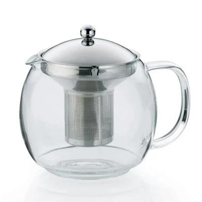 Image de kela 11456 Théière en Verre avec Tamis Acier Inoxydable, 1,5 l, Cylon