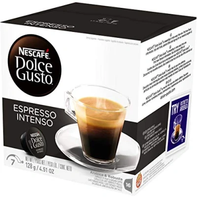 Image de Nestlé Nescafé Dolce Gusto Capsule Espresso Intenso Extra Crema Café torréfié et moulu 16 capsules Intensité 7