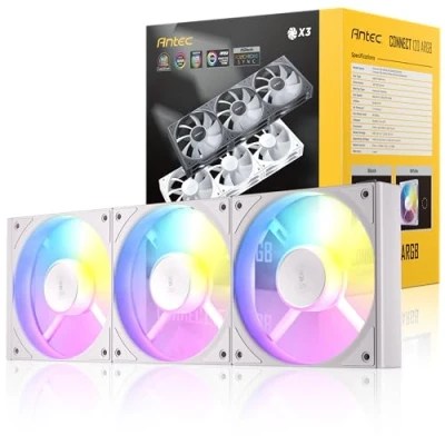 Image de Antec Connect 120 ARGB C120 3PK Lot de 3 modèles à emboîter Blanc