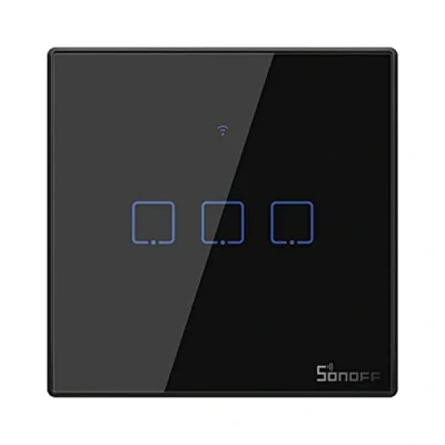 Image de Sonoff TX T3 T2 Interrupteur mural intelligent sans fil Wi Fi 433 RF Télécommande minuterie compatible avec Alexa Echo, Google Home Nest e (TX EU 1C)