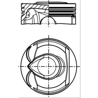 Image de MAHLE ORIGINAL 039 PI 00123 000 Piston 77,0 PEUGEOT: 207 CC, 3/5 portes, 508 I Berline, MINI: Cabriolet, CITROËN: DS3 3 portes
