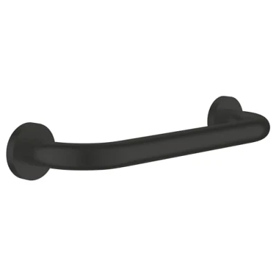 Image de GROHE Start Barre d&#039;Appui, Fixations Cachées, Fixation avec vis Incluses, 349 mm, Métal, Noir Mat, 41189001