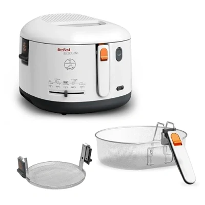 Image de Tefal Filtra One Friteuse classique, Filtration de l&#039;huile, Température réglable, Revêtement antiadhésif, Blanche FF163111