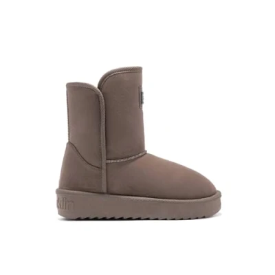 Image de D.Franklin Bottines australiennes basses Nordic Basic en marron camel Bottes pour femme Mode décontractée (taille 39), marron, 39 EU