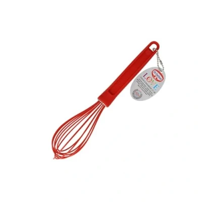 Image de Dr. Oetker 1284 fouet cuisine, petit patisserie, patisserie professionnel, cuisine Silicone, manuel, Rouge, 26 x 5,1 cm