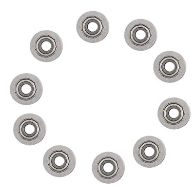 Image de 10pcs U624ZZ Mini U Rainure Roulement à Billes en Acier au Carbone Guide Poulie pour Rail Voie Linéaire Système 4 * 13 7mm
