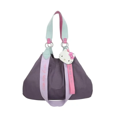 Image de Fritzi aus Preussen Hello Kitty Izzy Medium Canvas Purple Cat, Cabas Femme, Lilas, Taille Unique