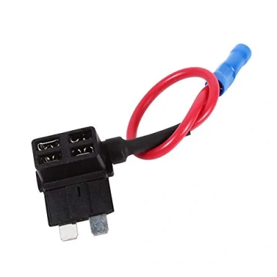 Image de Keenso 5pcs Voiture Fusible, Mini Porte Fusible Add A Circuit Adaptateur de Robinet Support ATM APM Lame Titulaire