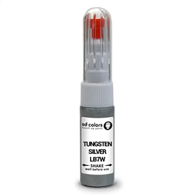 Image de SD COLORS Kit de réparation peinture retouche LB7W en tungstène argenté compatible avec VW/Audi 20 ML, code couleur LB7W/K5/B7W