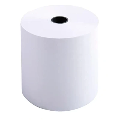 Image de Exacompta Réf. 40513E Lot de 10 bobines pour machine à calculer Largeur 70mm x diamètre 1 pli offset extra blanc 60g/m² Mandrin 12mm Métrage + ou 2m : 40 m