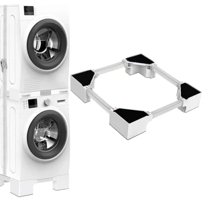 Image de NIUXX Base universelle de Machine à laver: Réfrigérateur Laver, 8.2 cm Hauteur, taille réglable socle pour machines laver et sèche linge 46 69 cm, capacité charge 400 kg