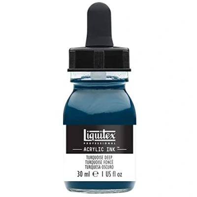 Image de Liquitex Professional Encre Acrylique Flacon Avec Pipette 30 ml Turquoise Foncé